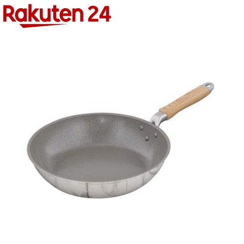 LIV PLUS MARBLE KITCHEN フライパン 28cm ガス火専用 大理石柄 ホワイト NX-103(1個)【ベストコ】