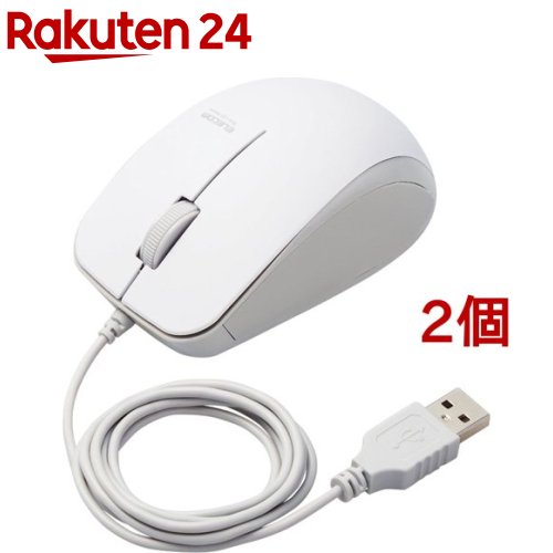 ���쥳�� �ޥ��� ͭ�� ���� �֥롼LED 3�ܥ��� M������ �����֥�Ĺ1m M-BL27UBKWH(2�ĥ��å�)�ڥ��쥳��(ELECOM)��