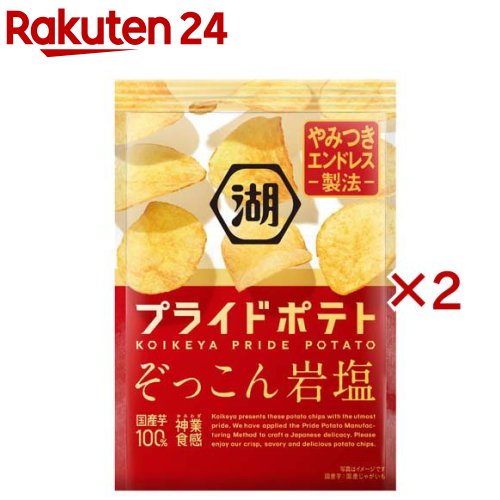 湖池屋プライドポテト ぞっこん岩塩(55g×2セット)のサムネイル