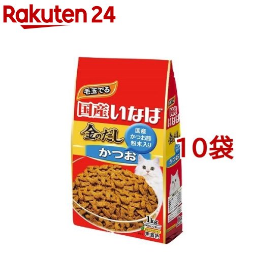 いなば 金のだし ドライ かつおだし味(1kg*10コセット)【dalc_inaba】【金のだし】[キャットフード]のサムネイル
