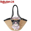 ぬいぐるみ付麦わらカゴ風バッグ おでかけ かばん サンリオ クロミ KNBB1(1セット)