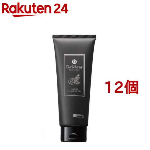 DETクリア ブライト＆ピール 美容液クレンジングジェル 炭クレイ(180g*12個セット)【DETクリア】