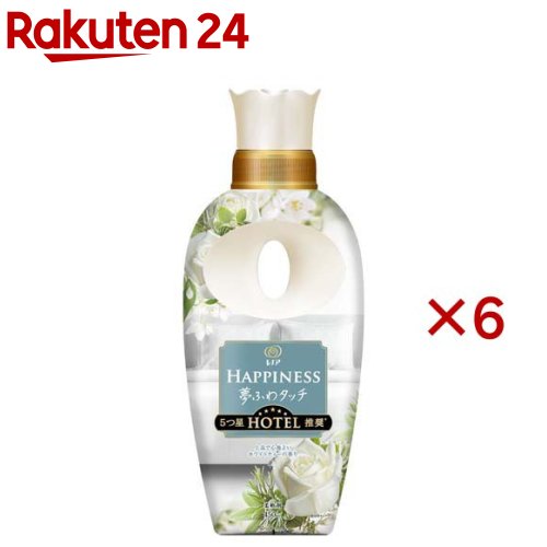 レノア ハピネス 夢ふわタッチ 柔軟剤 ホワイトティー 本体(450ml×6セット)