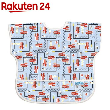 バンキンス ジュニアビブ USA発食事用防水ジュニアビブ 1〜3歳 ファイヤーエンジン(1枚入)【バンキンス(bumkins)】