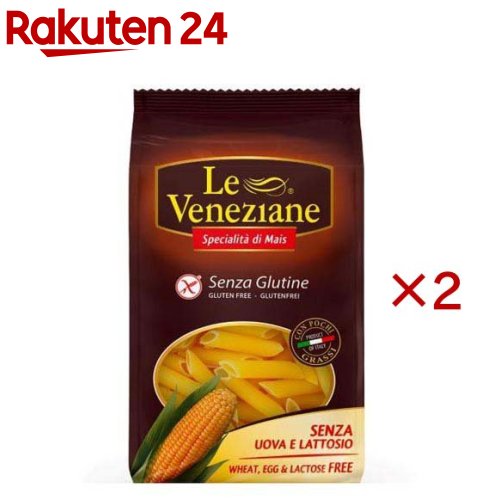 レ・ヴェネツィアーネ コーンパスタ ペンネリガーテ(250g×2セット)