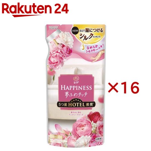 レノア ハピネス 夢ふわタッチ 柔軟剤 アンティークローズ 詰め替え(370ml×16セット)【レノア】のサムネイル