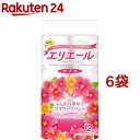 エリエール トイレットティシュー フラワープリント ダブル(12ロール*6袋セット)【エリエール】