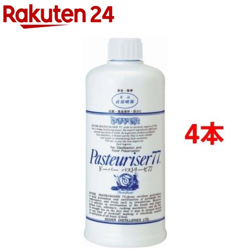 ドーバー パストリーゼ77 スプレーヘッド無し(500ml*4本セット)【パストリーゼ77】[除菌  ...