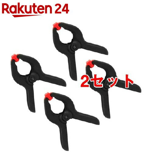 E-VaLue ナイロン製ミニハンドクランプ 全長85mm ECS-80(4コ入*2コセット)【E-Value】