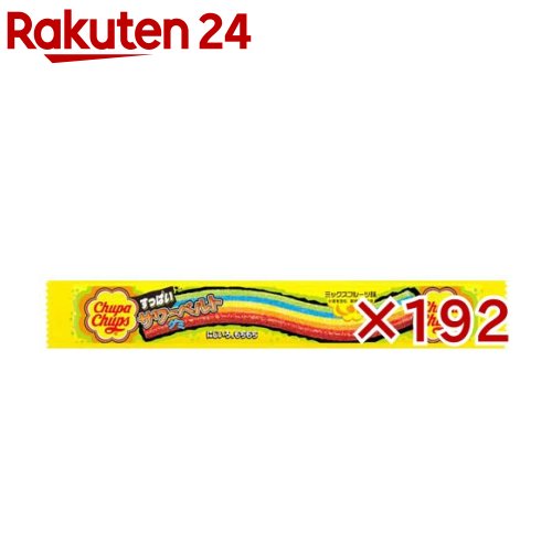 お店TOP＞フード＞お菓子＞ガム・グミ＞グミ＞チュッパチャプス サワーベルトグミ (10g×192セット)【チュッパチャプス サワーベルトグミの商品詳細】●表面の酸っぱいパウダーと甘酸っぱいミックスフルーツ味。●レインボーカラーのベルト形のグミです。。【品名・名称】菓子【チュッパチャプス サワーベルトグミの原材料】水あめ、砂糖、小麦粉、ぶどう糖果糖液糖、植物油脂／酸味料、香料、着色料(黄4、赤40、青1、黄5)、(一部に小麦を含む)【栄養成分】1袋(10g)あたり熱量：36kcal、たんぱく質：0.2g、脂質：0.2g、炭水化物：8.3g、食塩相当量：0.06g【アレルギー物質】小麦【保存方法】直射日光、高温、多湿を避けて保存してください。【原産国】中国【ブランド】クラシエフーズ【発売元、製造元、輸入元又は販売元】クラシエフーズ販売※説明文は単品の内容です。リニューアルに伴い、パッケージ・内容等予告なく変更する場合がございます。予めご了承ください。・単品JAN：4901551161522クラシエフーズ販売東京都港区海岸3-20-220120-202903広告文責：楽天グループ株式会社電話：050-5577-5043[あめ・飴・キャンディ/ブランド：クラシエフーズ/]