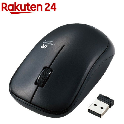 エレコム ワイヤレスマウス 無線 IR LED 3ボタン 抗菌 静音 Mサイズ M-IR07DRSKBK(1個)【エレコム(ELECOM)】
