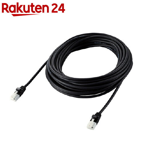 Cross （5 m+） - エレコム LANケーブル Cat6A やわらか ツメが折れない 10m ブラック LD-GPAYT／BK100(1本)【エレコム(ELECOM)】