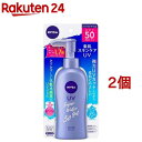 ニベアサン ウォータージェル SPF50 PA ポンプ(140g 2個セット)【ニベア】 日焼け止め 下地 uv uvカット UVケア 保湿 保湿