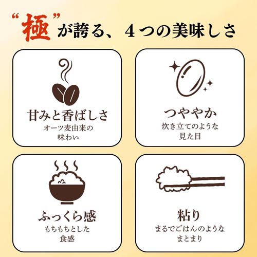 日食 甘み・香り・艶やかオートミール極ごはん(300g×3セット)
