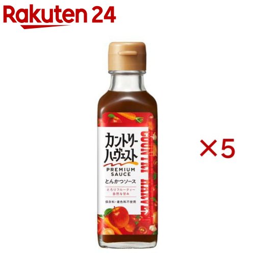 カントリーハーヴェスト とんかつソース(180ml×5セット)【カントリーハーヴェスト】