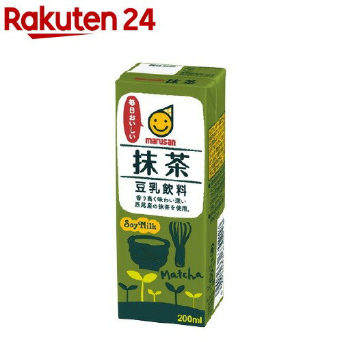 マルサン 豆乳飲料 抹茶(200ml*12本入)【マルサン】