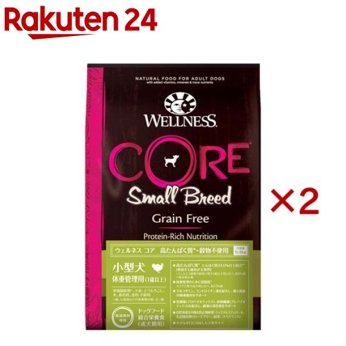 お店TOP＞ペット用品＞犬用食品(フード・おやつ)＞ドッグフード(ドライフード・総合栄養食)＞ドッグフード(肥満犬・ダイエット用)＞ウェルネス コア 小型犬 体重管理用 (5.4kg×2セット)【ウェルネス コア 小型犬 体重管理用の商品詳...