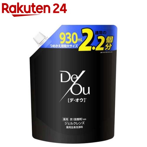 デ・オウ 薬用クレンジングウォッシュ メントール つめかえ用 特大(930ml)【デ・オウ】[デオウ ボディソープ ニオイ 臭い つめかえ 特大]