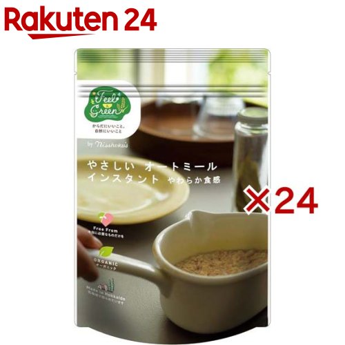 日食 Feel&Green やさしいオートミール インスタント やわらか食感(210g×24セット)