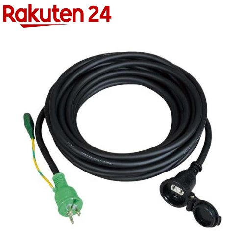 お店TOP＞DIY・ガーデン＞電動工具＞電動工具アクセサリー＞コード＞日動 シングルポッキン防雨コード PSW-10E 10M (1個)【日動 シングルポッキン防雨コード PSW-10E 10Mの商品詳細】●シングルポッキン防雨型延長コードです。●コンセントキャップが付いているので、水や雨の影響を受けないようになっています。●アースピンが自然に倒れ、2Pコンセントも簡単に使えるポッキンプラグ付きです。【規格概要】定格：15A／125V・1500W。電線：SVCT2.0mm2×3芯×10m。極太ソフト電線。電線色：黒。防雨キャップ付。【ブランド】日動【発売元、製造元、輸入元又は販売元】日動工業リニューアルに伴い、パッケージ・内容等予告なく変更する場合がございます。予めご了承ください。日動工業広告文責：楽天グループ株式会社電話：050-5577-5043[生活家電/ブランド：日動/]