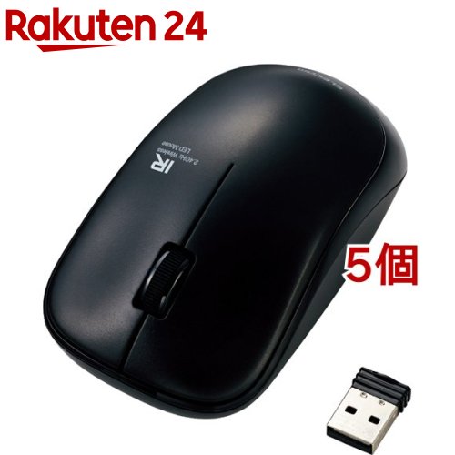 ���쥳�� �磻��쥹�ޥ��� 3�ܥ��� BlueLED 2.4GHz ̵�� �����ȥ꡼ M-FIR08DRBK(5�ĥ��å�)�ڥ��쥳��(ELECOM)��