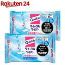 クイックルワイパー 立体吸着ウエットシート エッセンシャルローズの香り 16枚入 花王 [掃除道具 掃除用品 ほこり取り 床拭き]