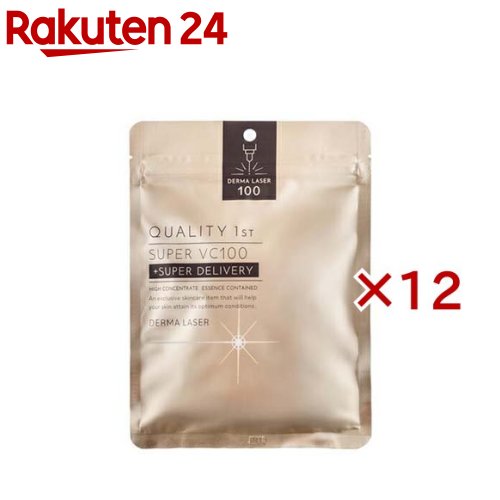 クオリティファースト ダーマレーザー スーパーVC100 マスク(7枚入×12セット)【クオリティファースト】