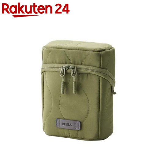エレコム ガジェットポーチ 自立型 撥水 キルティング カーキ(1個)
