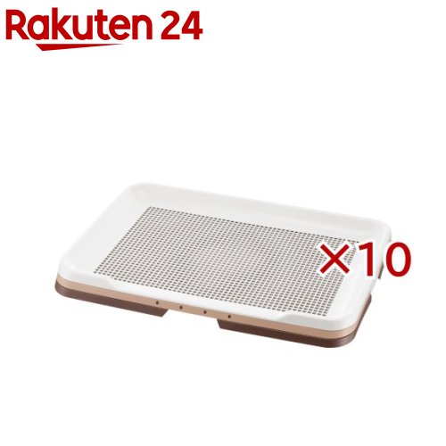 お店TOP＞ペット用品＞トイレタリー・衛生用品＞犬用トイレ用品(トイレタリー)＞トレー・トイレ容器(犬用)＞リッチェル お掃除簡単ステップトレー ワイド ダークブラウン (10セット)【リッチェル お掃除簡単ステップトレー ワイド ダークブラウンの商品詳細】●必要に応じてメッシュを取り外して使用できます。●枠にメッシュをセットしたまま外せるので、シーツ交換が簡単です。●プラスチック製なので、水洗いできてお手入れ簡単です。●ゴム脚付きなので、ズレにくく床をキズつけません。●犬用／体重目安12kg以下●対応シーツサイズ：ワイドシーツ●完成品【リッチェル お掃除簡単ステップトレー ワイド ダークブラウンの原材料】本体・枠・メッシュ：ポリプロピレン、ゴム脚：ポリウレタン【規格概要】商品サイズ：幅64.1*奥行48.2*高さ4.9cm枠内寸：51*34cm入り口高さ：3.5cmメッシュ目：0.7*0.7cm対象：犬用体重目安：12kg以下対応シーツサイズ：ワイドシーツ完成品【原産国】日本【ブランド】リッチェル(ペット)【発売元、製造元、輸入元又は販売元】リッチェル(Richell)こちらの商品は、ペット用の商品です。※説明文は単品の内容です。リニューアルに伴い、パッケージ・内容等予告なく変更する場合がございます。予めご了承ください。・単品JAN：4973655599457リッチェル(Richell)939-0592 富山県富山市水橋桜木136076-478-2957広告文責：楽天グループ株式会社電話：050-5577-5043[犬用品/ブランド：リッチェル(ペット)/]