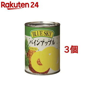 ブルースカイ パインアップル スライス 3号缶(565g*3コセット)[缶詰]