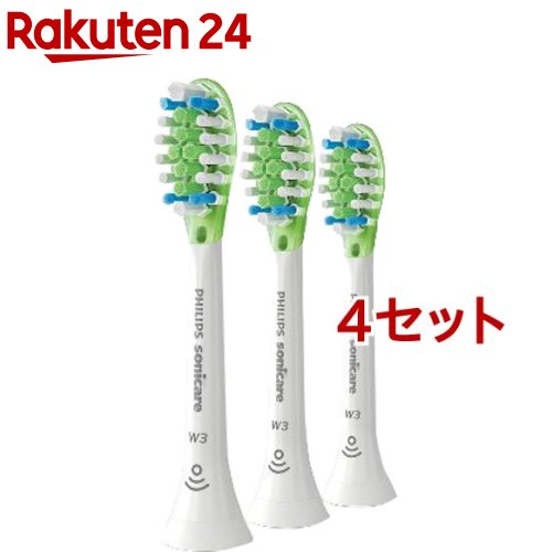 ソニッケア プレミアムホワイト替ブラシ ホワイト3本セット HX9063/67(4セット)【フィリップス(PHILIPS)】