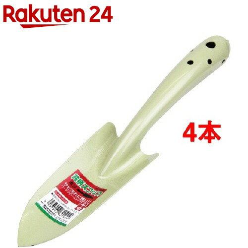 千吉 共柄スコップ ホソ オフホワイト SGT-35Oホソ(1コ入*4コセット)【千吉】