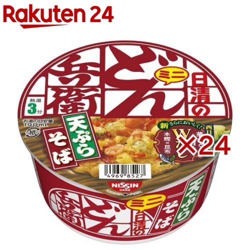 日清のどん兵衛 天ぷらそば ミニ 西(12食入×2セット(1食46g))【日清のどん兵衛】