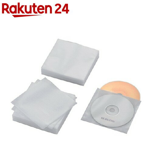 エレコム ブルーレイ・CD・DVD対応不織布ケース ホワイトCCD-NWB120WH(1パック)【エレコム(ELECOM)】