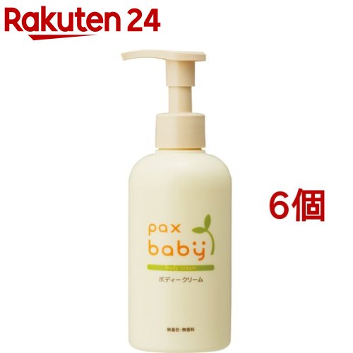 パックスベビー ボディークリーム ポンプタイプ(180g*6個セット)【パックスベビー】[赤ちゃん 肌荒れ予防 保湿 ベビースキンケア]