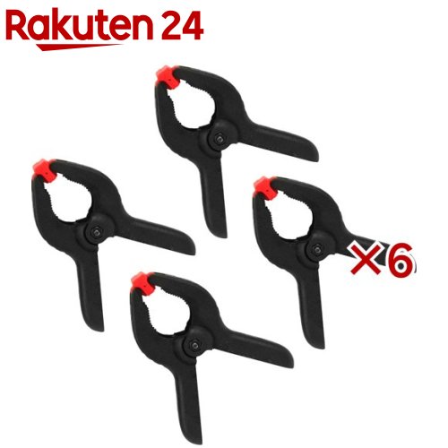 E-Value ナイロン製ミニハンドクランプ 全長85mm ECS-80(4個入×6セット)【E-Value】