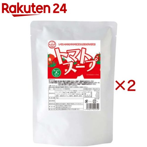 お店TOP＞フード＞調味料・油＞トマト調味料＞トマトつゆ(トマトたれ)＞トマトスープ (1kg×2セット)【トマトスープの商品詳細】●レモン果汁のさわやかな酸味と、ソテーオニオンの甘みが特徴です。●ラーメンスープやパスタソースなど幅広くお使いいただけるトマトベースです。【使用方法】約4〜6倍に薄めてご使用ください。(本品1：熱湯またはがらスープ3〜5)ラーメン・鍋・パスタ・スープなどでも、おいしく召し上がれます。【召し上がり方】ラーメンの場合：約6倍に薄めてご使用ください。(本品1：熱湯またはがらスープ5)つけ麺の場合：(温)約4〜5倍に薄めてご使用ください。(本品1：熱湯またはがらスープ3〜4)(冷)約3倍に薄めてご使用ください。(本品1：熱湯またはがらスープ2)鍋・パスタ・スープなどでも、おいしく召し上がれます。【品名・名称】トマトスープ(希釈用)【トマトスープの原材料】トマトピューレー(トルコ製造)、トマトペースト、食塩、砂糖、植物油脂、ソテーオニオン、にんにく、レモン果汁、香辛料、醸造酢／調味料(アミノ酸等)、酸味料、香料【栄養成分】100g当たりエネルギー：185kcal、たんぱく質：2.8g、脂質：9.3g、炭水化物：22.6g、食塩相当量：10.9g(推定値)【アレルギー物質】なし【保存方法】直射日光を避け、常温で保存してください。【原産国】日本【ブランド】あみ印食品【発売元、製造元、輸入元又は販売元】あみ印食品工業株式会社※説明文は単品の内容です。リニューアルに伴い、パッケージ・内容等予告なく変更する場合がございます。予めご了承ください。・単品JAN：4970017042729あみ印食品工業株式会社0120-014-184広告文責：楽天グループ株式会社電話：050-5577-5043[調味料/ブランド：あみ印食品/]