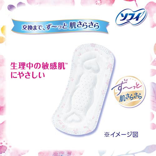 ソフィ はだおもい 特に多い日の昼用 羽なし 23cm unicharm Sofy(24枚入*7個セット)【ソフィはだおもい】 (2)