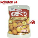 お店TOP＞フード＞お菓子＞和菓子＞甘栗＞有機天津甘栗 割れむきぐり (60g*6袋セット)商品区分：有機JAS認定【有機天津甘栗 割れむきぐりの商品詳細】●中国河北省産の栗を選りすぐり、日本農林規格に基づき、農場から加工工場まですべてトレーサビリティにより管理された有機JAS認証商品です。●面倒な皮を一つ一つ丁寧にとりました。自然の風味と旨味をそのまま生かしています。●割れ栗です。(加工の途中で多少かけた栗が入っています。)【召し上がり方】・電子レンジ、オーブン等であたためると大変おいしく召し上がれます。・冷蔵庫などで、冷やしても大変おいしく召し上がれます。・電子レンジであたためる場合は、必ず袋からとりだし別の容器に移してラップをかけて、あたためて下さい。・オーブン等で加熱する場合は、必ず袋からとりだし別の容器に移して加熱して下さい。【品名・名称】有機焼き栗(天津甘栗)【有機天津甘栗 割れむきぐりの原材料】有機栗(中国産)【栄養成分】(100g当たり)エネルギー：179kcal、たんぱく質：4.4g、脂質：0.8g、炭水化物：41.3g(-糖質：36.0g、-食物繊維：5.3g)、食塩相当量：0g【保存方法】・直射日光・高温多湿を避けてください。【注意事項】・レトルトパウチ食品です。・外部との温度の変化の差により、水滴が付着する事があります。栗の水分ですので品質には異常はございません。★使用上の注意・開封後は冷蔵庫に保管し、1〜2日でお召し上がり下さい。【原産国】中国【ブランド】丸成【発売元、製造元、輸入元又は販売元】丸成商事※説明文は単品の内容です。リニューアルに伴い、パッケージ・内容等予告なく変更する場合がございます。予めご了承ください。・単品JAN：4902855030354丸成商事176-0012 東京都練馬区豊玉北1-5-303-3994-5555広告文責：楽天グループ株式会社電話：050-5577-5043[お菓子/ブランド：丸成/]