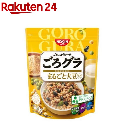 日清シスコ ごろグラ まるごと大豆(360g)【ごろっとグラノーラ】[PFCバランス ロカボ オーツ麦 きなこ]