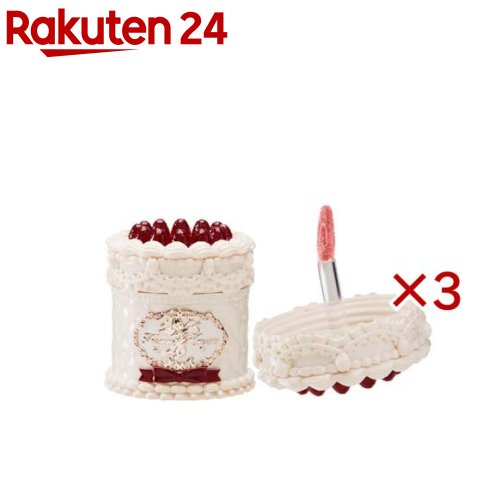 フラワーノーズ ストロベリーキューピッド ケーキリップクリーム V02(5ml×3セット)【Flower knows(フラワーノーズ)】