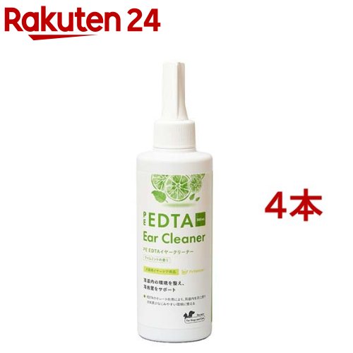 PE EDTAイヤークリーナー ライムミントの香り(200ml*4本セット)