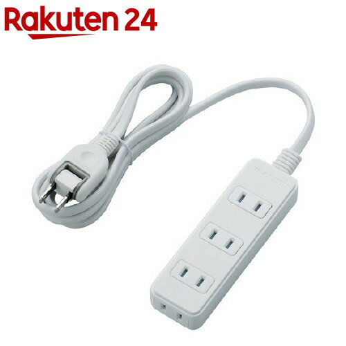 쥳 Ĺ Ÿå 2m 2P 4ĸ ۥɻߥå T-ST02N-2420WH(1)ڥ쥳(ELECOM)