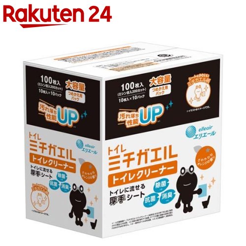 エリエール ミチガエル トイレクリーナー つめかえ用 100枚 10枚*2P*5個 【エリエール】