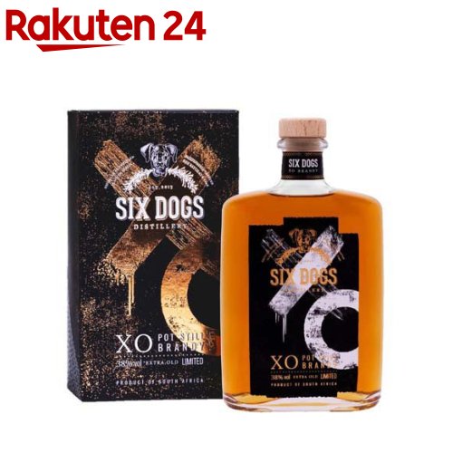お店TOP＞水・飲料＞お酒＞蒸留酒＞ブランデー＞シックス ドッグス XO ブランデー (750ml)【シックス ドッグス XO ブランデーの商品詳細】●シックスドッグスと南アフリカ屈指のブランデー蒸留所とのコラボレーションから誕生したXO。●シュナンブランを蒸留して10年間フレンチオーク樽で熟成させたものとコロンバールを蒸留後14年熟成した2つのブランデーをブレンドし、自社の巣箱から採取したハチミツを微量加えることで、ブランデーのまろやかさと温かみのある味わいを引き立てています。●ろ過後に、加水をしてアルコール度数38％に仕上げています。●アルコール度数： 38％【品名・名称】ブランデー【シックス ドッグス XO ブランデーの原材料】記載なし【栄養成分】記載なし【アレルギー物質】記載なし【保存方法】記載なし【原産国】南アフリカ【発売元、製造元、輸入元又は販売元】シーズンワイン20歳未満の方は、お酒をお買い上げいただけません。お酒は20歳になってから。リニューアルに伴い、パッケージ・内容等予告なく変更する場合がございます。予めご了承ください。シーズンワイン広告文責：楽天グループ株式会社電話：050-5577-5043[アルコール飲料]