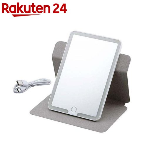 お店TOP＞化粧品＞化粧雑貨・メイク道具＞メイク雑貨＞手鏡・コンパクトミラー＞セーブ・インダストリー モバイル型コスメティックミラー 813595 (1個)【セーブ・インダストリー モバイル型コスメティックミラー 813595の商品詳細】●3色調光、明るさ無段階調整が思いのまま●薄型＆軽量でA5サイズのコンパクトタイプ●ミラーは360度回転ができます●フル充電で約90分使用可能●メイクをする時に便利な「女優ミラー」をコンパクトなモバイル型の持ち運べるミラーにしました。●使い勝手の良い大きさは、A5サイズのノートよりも少しコンパクトなサイズで見た目はタブレット端末にしか見えません。●厚さも1.2センチだからバッグにサッと出し入れでき、ご自宅以外の宿泊先やオフィスなどへも気軽に持ち込めます。●ミラーの周囲に配置されたLEDライトは、スイッチ操作で白色・暖色・中間色の切替えができ、明るさも無段階で調節ができます。●USB充電式で、付属のケーブルを使用する場合は、充電先の形状がタイプAで、また、本体側の差込口はタイプCになっています。●充電中になると赤色ランプが点灯し、充電が終了すると青色ランプが点灯します(満充電約3.5時間)。【セット詳細】USBコード【規格概要】・サイズ：約13.5×20×1.2cm・USBコードの長さ：約42cm・重量：約285g・材質：ポリウレタン樹脂、ABS樹脂、ガラス・消費電力：最大3W・入力電圧：5V-1A・内蔵電池：リチウムポリマー電池(3.7V 1、000mAh)・充電時間：約3.5時間・連続使用時間(目安)：約90分・保証期間：6ヶ月・生産国：中国【注意事項】※はじめて使用する場合、必ず満充電まで充電してください。※出力電圧がDC5V-1A以外のUSB出力機器に繋がないでください。製品の破損や火災等の原因となります。【発売元、製造元、輸入元又は販売元】セーブインダストリーリニューアルに伴い、パッケージ・内容等予告なく変更する場合がございます。予めご了承ください。セーブインダストリー955-0845 新潟県三条市西本成寺1-36-50256-33-7113広告文責：楽天グループ株式会社電話：050-5577-5043[メイクアップ小物]