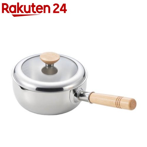 ヨシカワ 見える！木柄ソースパン 18cm IH対応 SJ3816(1個)