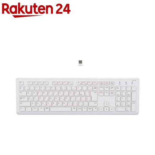 MCO 無線 超静音フルキーボード (テンキー付) FKB-R249W(1個)