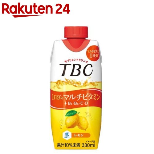 TBC サプリメントドリンク 1日分のマルチビタミン レモン(330ml*12本入)【TBC】