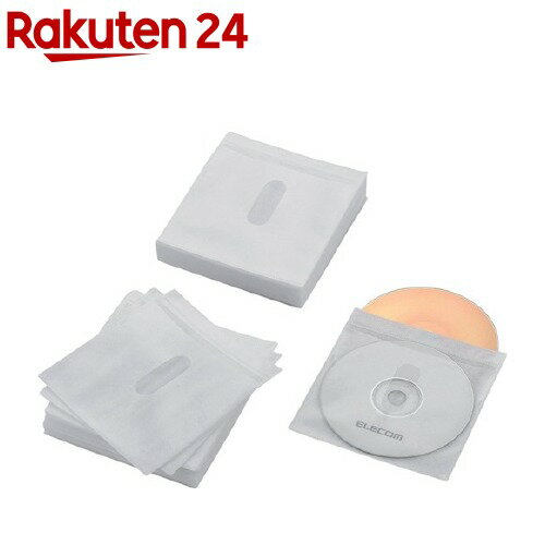 エレコム ブルーレイ・CD・DVD対応不織布ケース ホワイト CCD-NIWB120WH(1パック)【エレコム(ELECOM)】
